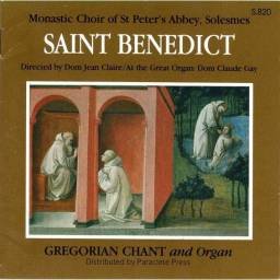 Monastic Choir of St. Peter's Abbey, Solesmes - Saint Benedict. Gregorian Chant. CD