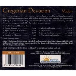 Midori - Gregorian Devotion. CD