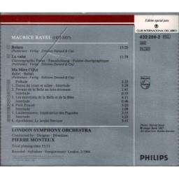 Ravel, London Symphony Orchestra, Pierre Monteux - Bolero. Ma Mere l'Oye. La Valse. CD