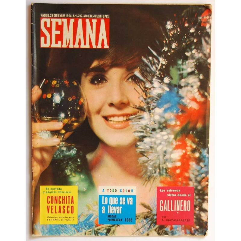 Revista Semana Nº 1297. 29 Diciembre 1964. Conchita Velasco