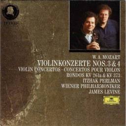 W. A. Mozart, Itzhak Perlman, Wiener Philharmoniker, James Levine - Violinkonzerte Nr. 3 & 4 - 2 Rondos. CD