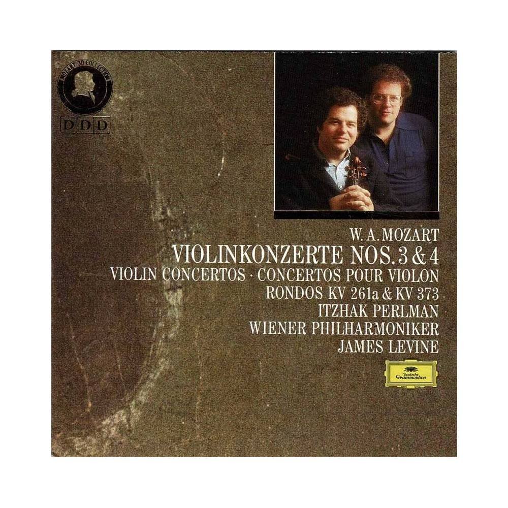 W. A. Mozart, Itzhak Perlman, Wiener Philharmoniker, James Levine - Violinkonzerte Nr. 3 & 4 - 2 Rondos. CD