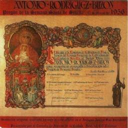 Antonio Rodríguez Buzon - Pregón de la Semana Santa de Sevilla 1956. CD