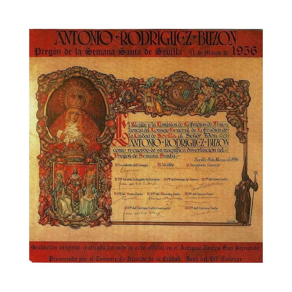 Antonio Rodríguez Buzon - Pregón de la Semana Santa de Sevilla 1956. CD