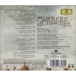 Hilarión Eslava - Miserere. CD