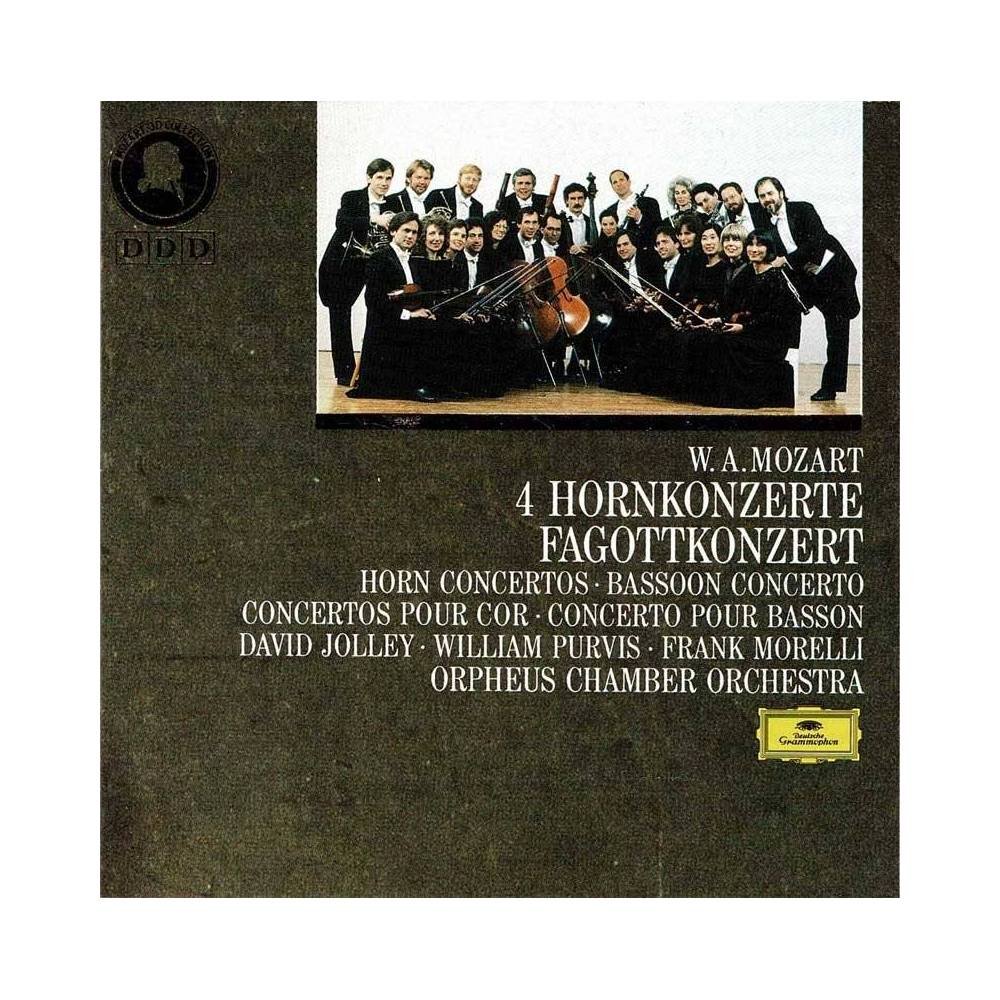 W. A. Mozart, David Jolley, William Purvis, Frank Morelli - 4 Hornkonzerte / Fagottkonzert. CD