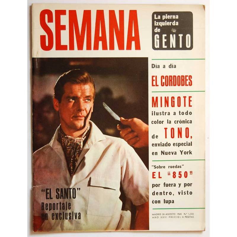 Revista Semana Nº 1332. 28 Agosto 1965. El Santo. El Cordobés. Los Beatles