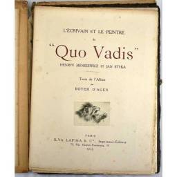 L'Ecrivain et le Peintre de Quo Vadis - Henryk Sienkiewicz, Jan Styka, Boyer D'Agen