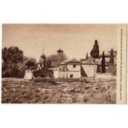 Postal Granada. Sacro Monte. Vista parcial de las cúpulas de las Santas Cuevas