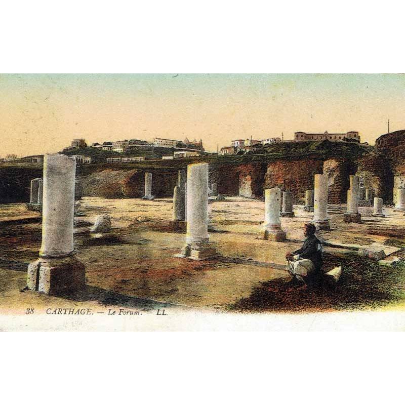 Postal Túnez.Carthage. Le Forum. Nº 38