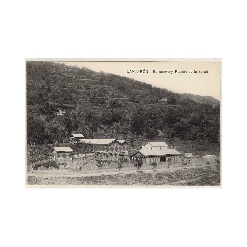 Postal Granada. Lanjarón. Balneario y Puente de la Salud