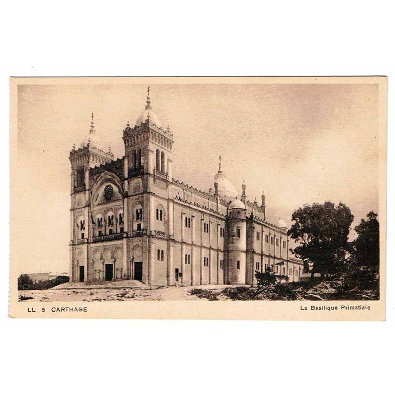 Postal Túnez. Carthage - La Basilique Primatiale. Nº 5