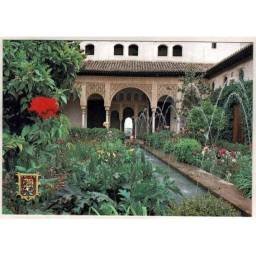 Postal Granada. Generalife. Jardines Patio de la Acequia. Serie 45, No 1048