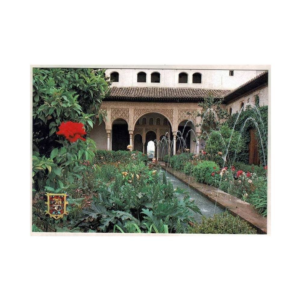 Postal Granada. Generalife. Jardines Patio de la Acequia. Serie 45, No 1048