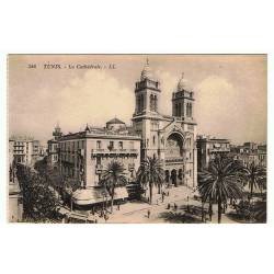 Postal Túnez.La Cathédrale. Nº 346