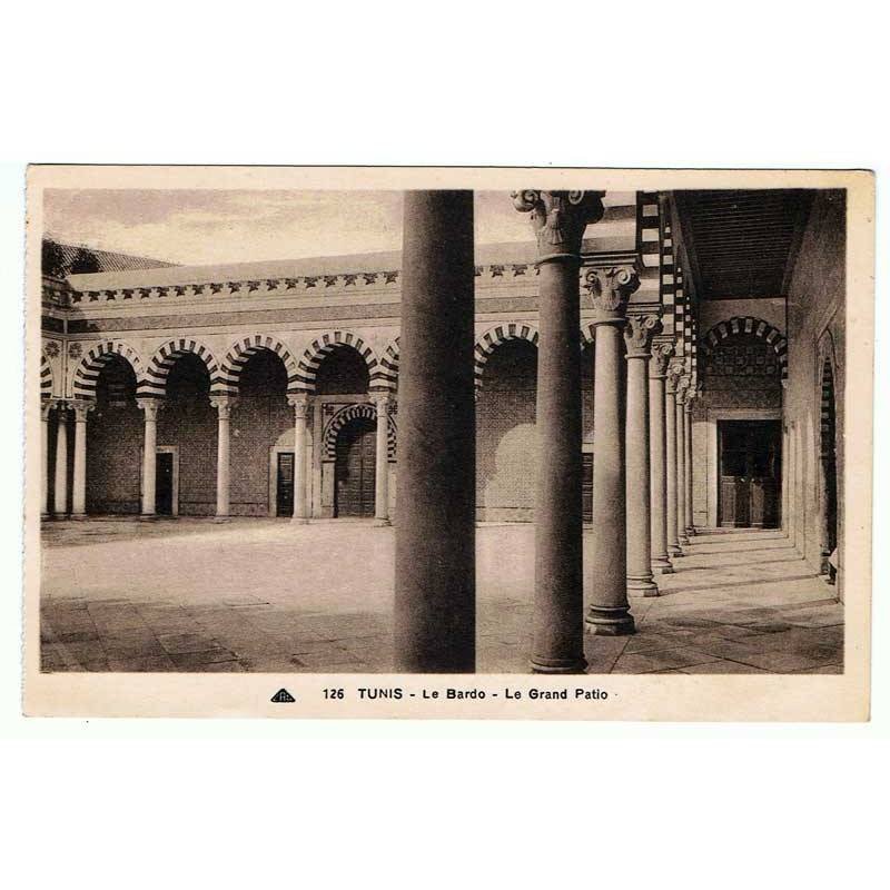 Postal Túnez. Le Bardo - Le Grand Patio. Nº 126