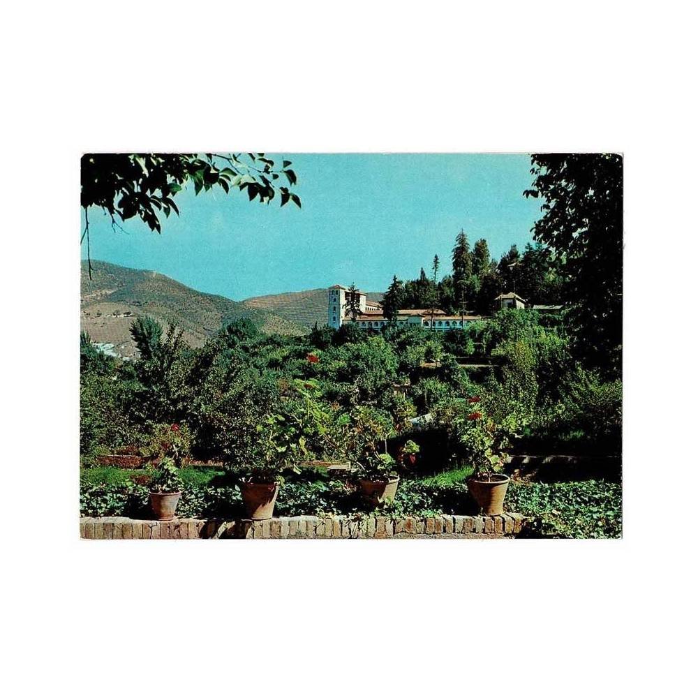 Postal Granada. Vista del Generalife. No 130