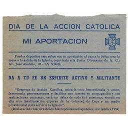 Sobre Día de la Acción Católica. Años 60