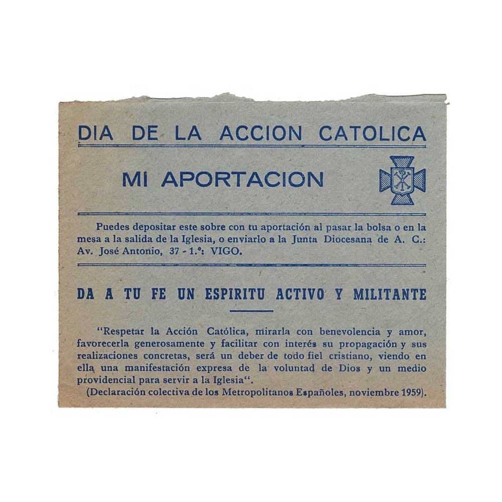 Sobre Día de la Acción Católica. Años 60