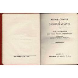 Meditaciones y Consideraciones - Pedro Poveda Castroverde