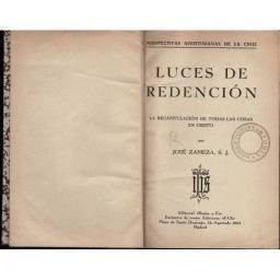 Luces de Redención. La recapitulación de todas las cosas en Cristo - José Zameza