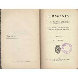 Sermones. Para todos los domingos y fiestas principales del año. Tomo II. Epifanía - Ramón Sarabia