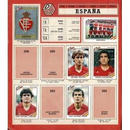 Album de cromos México 86 World Cup. Con 224 cromos de 427
