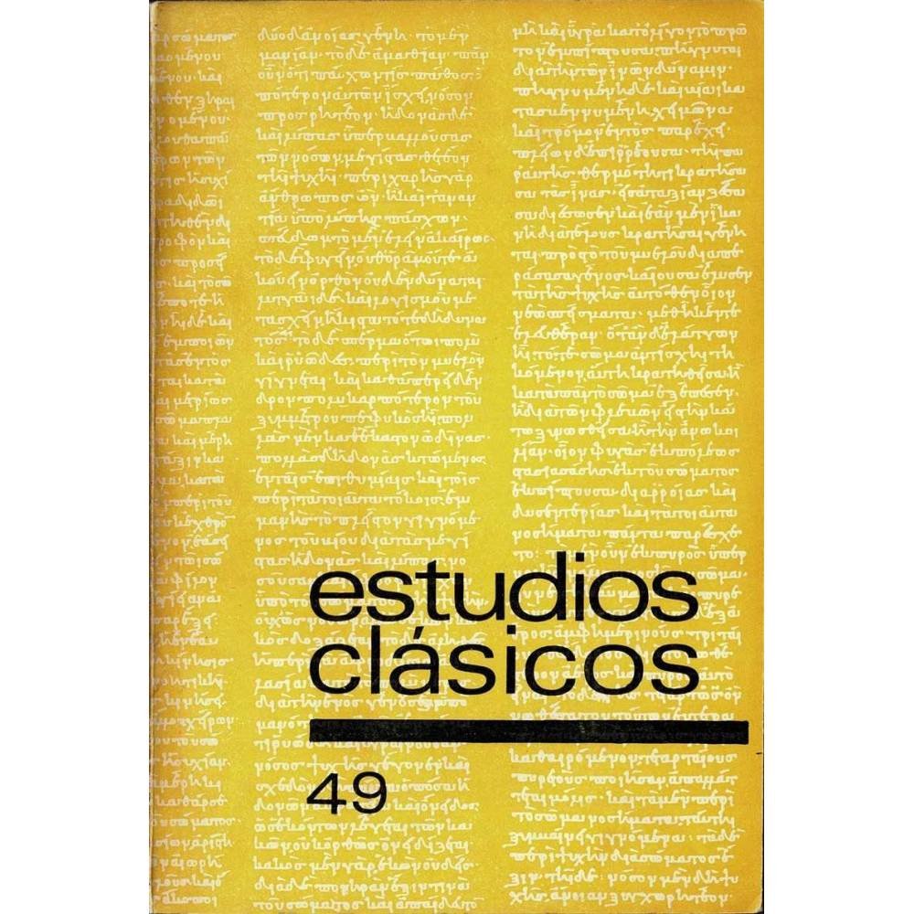 Estudios Clásicos Tomo X No. 49. 1966. Organo de la Sociedad Española de Estudios Clásicos