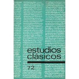 Estudios Clásicos Tomo XVIII No. 72. 1974. Organo de la Sociedad Española de Estudios Clásicos