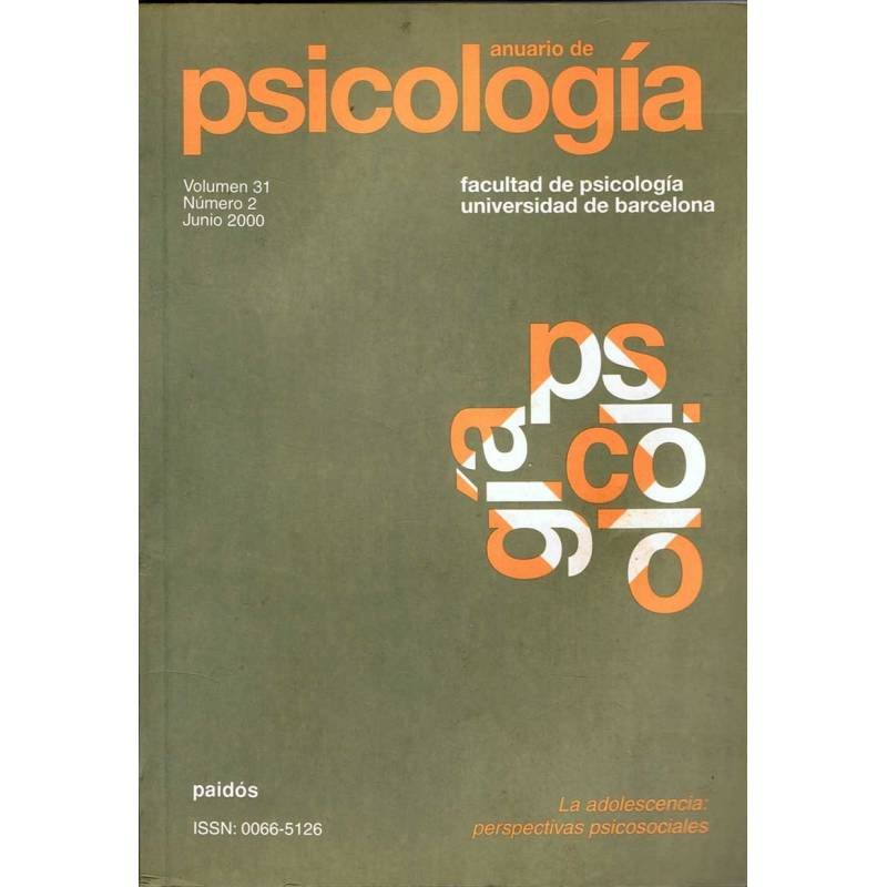 Anuario de Psicología Nº 31. 2000 (2)
