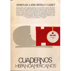 Cuadernos Hispanoamericanos Nº 403-405. Homenaje a José Ortega y Gasset