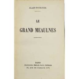 Le Grand Meaulnes - Alain-Fournier