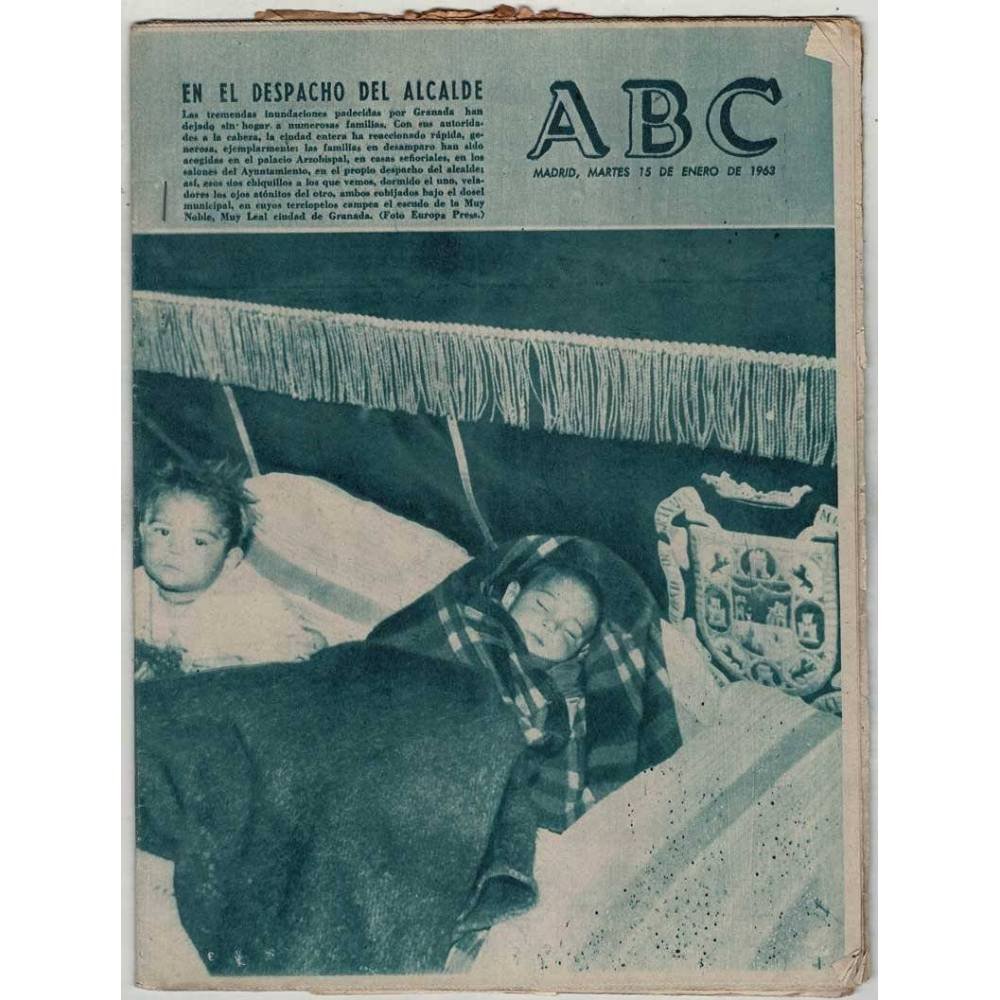 Periódico ABC 15 enero 1963. En el despacho del alcalde