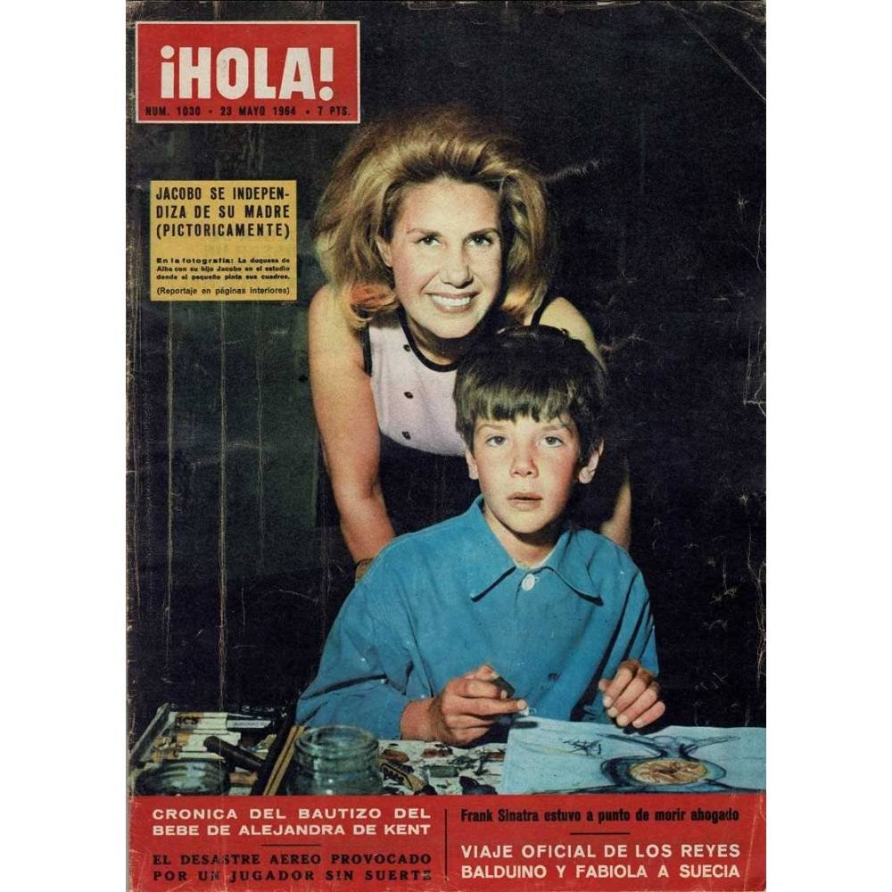Revista Hola Nº 1030. 23 mayo 1963. Frank Sinatra. James Sterwart. Gina Lollobrigida