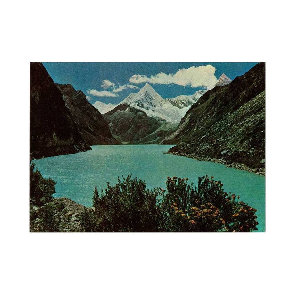 Postal Perú. Caraz. Ancash. El Nevado Pirámide de Garcilaso y la Laguna Parón en la Cordillera Blanca