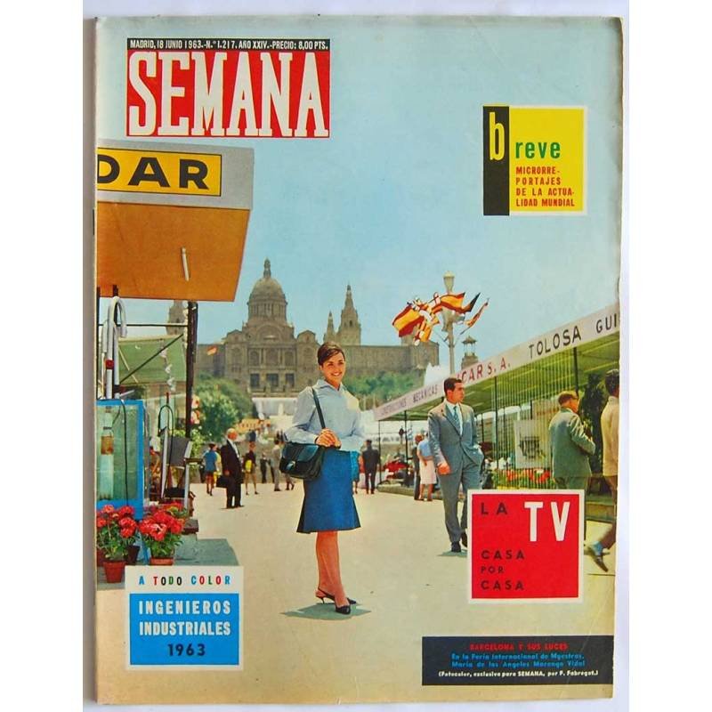 Revista Semana Nº 1217. 18-6-1963. Ingenieros Industriales 1963. Escuela de Madrid