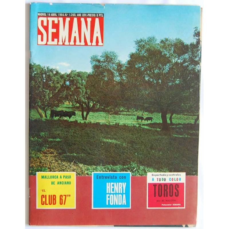 Revista Semana Nº 1260. 14-4-1964. Georges Simenon. Henry Fonda. Mallorca