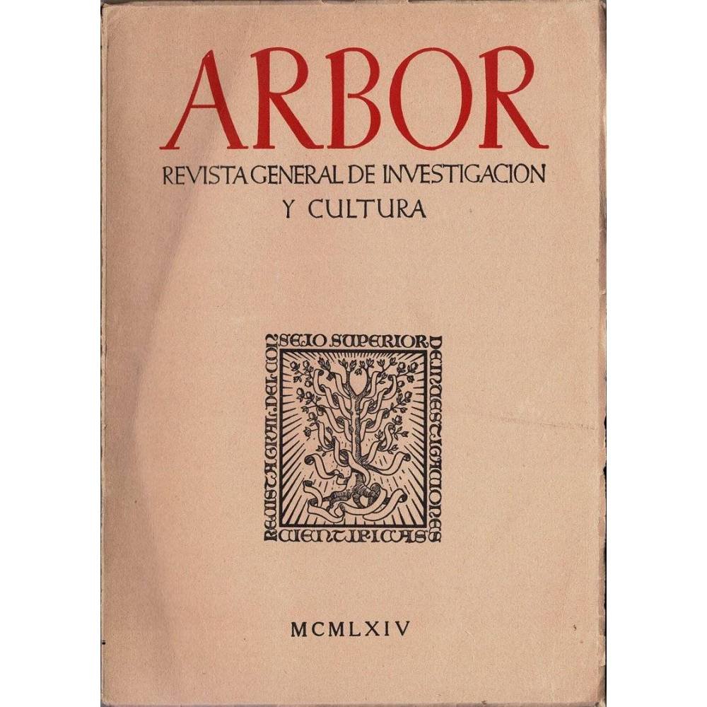 Arbor. Revista General de Investigación y Cultura Nº 217, 1964