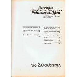 Revista de Psicoterapia Psicoanalítica. Tomo I. Nº 2. Octubre 1983