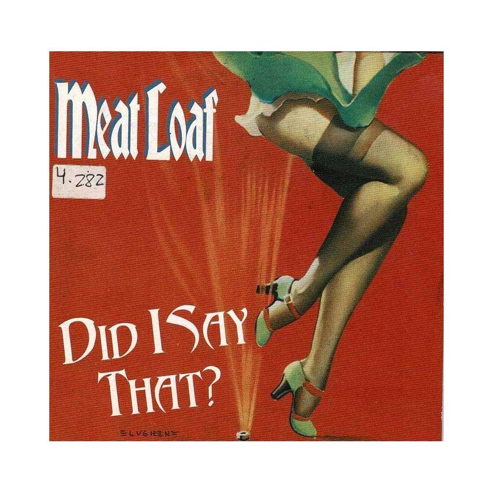 Meat Loaf - Did I Say That?. CD Promo Single