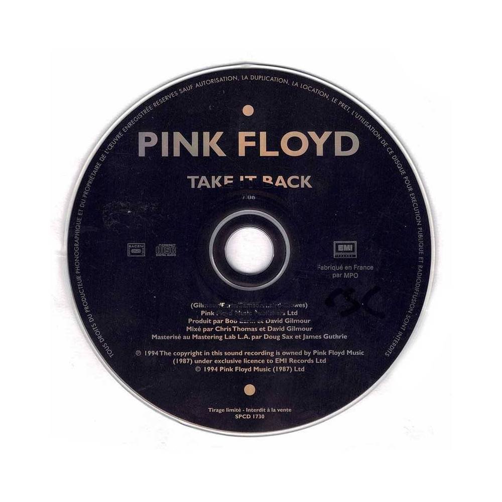 Pink Floyd - Take It Back. CD Single Promo