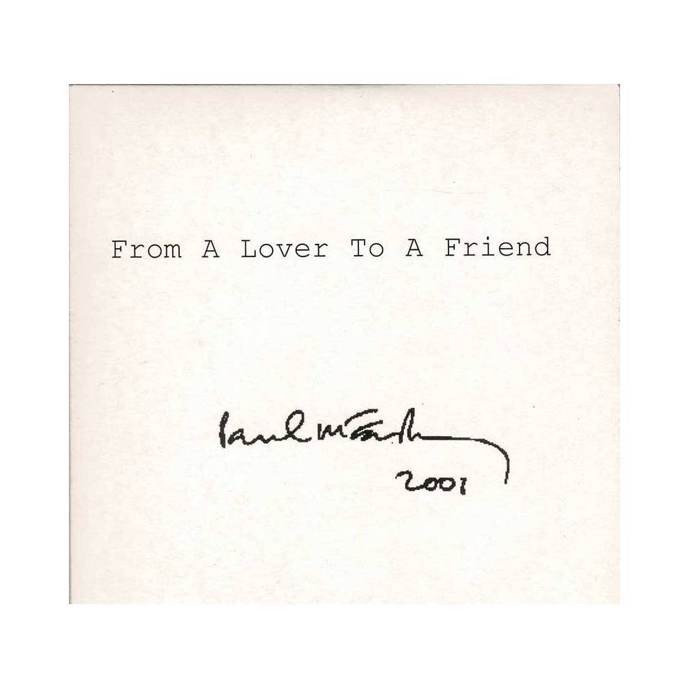 Paul McCartney - From a Lover to a Friend. CD Single Promo