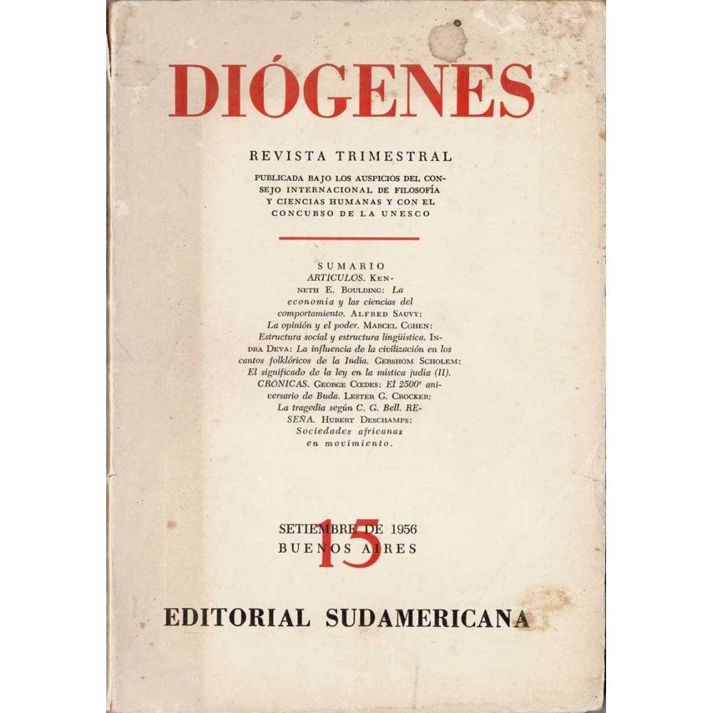 Diógenes Nº 15. 1956