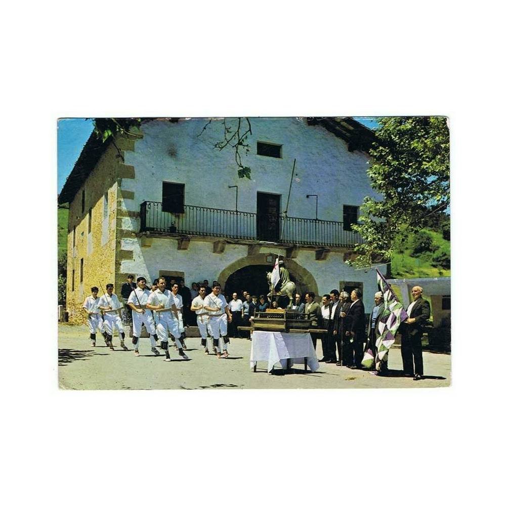 Postal Vizcaya. Garai. Dantzari. Dantza o guernikako arbola dantza Nº 201