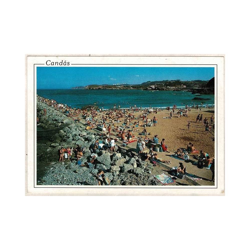 Postal Asturias. Candás. Playa Nº 318