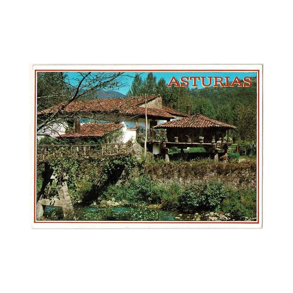 Postal Asturias. Casa Típica con su Hórreo, Nº 44