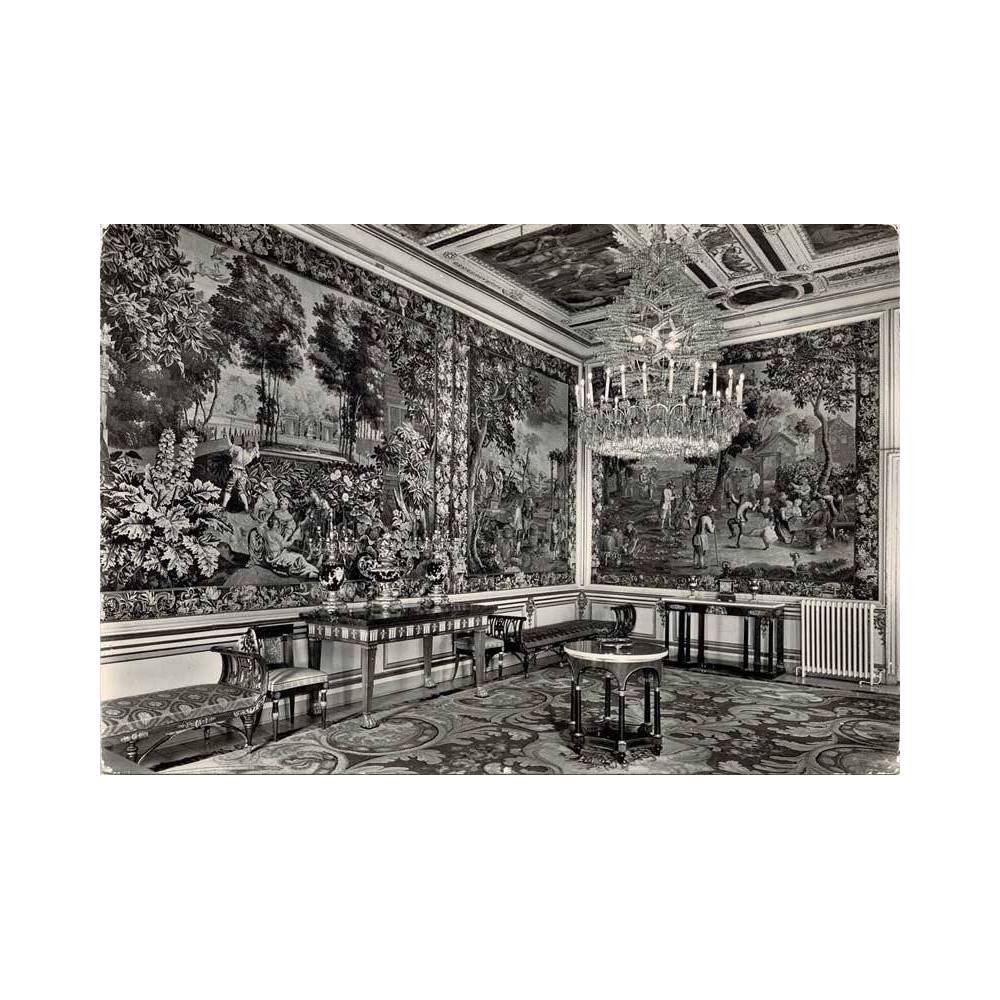 Postal Madrid. Palacio de el Pardo. Salón Teniers. Tapices S. XVIII, Nº 12