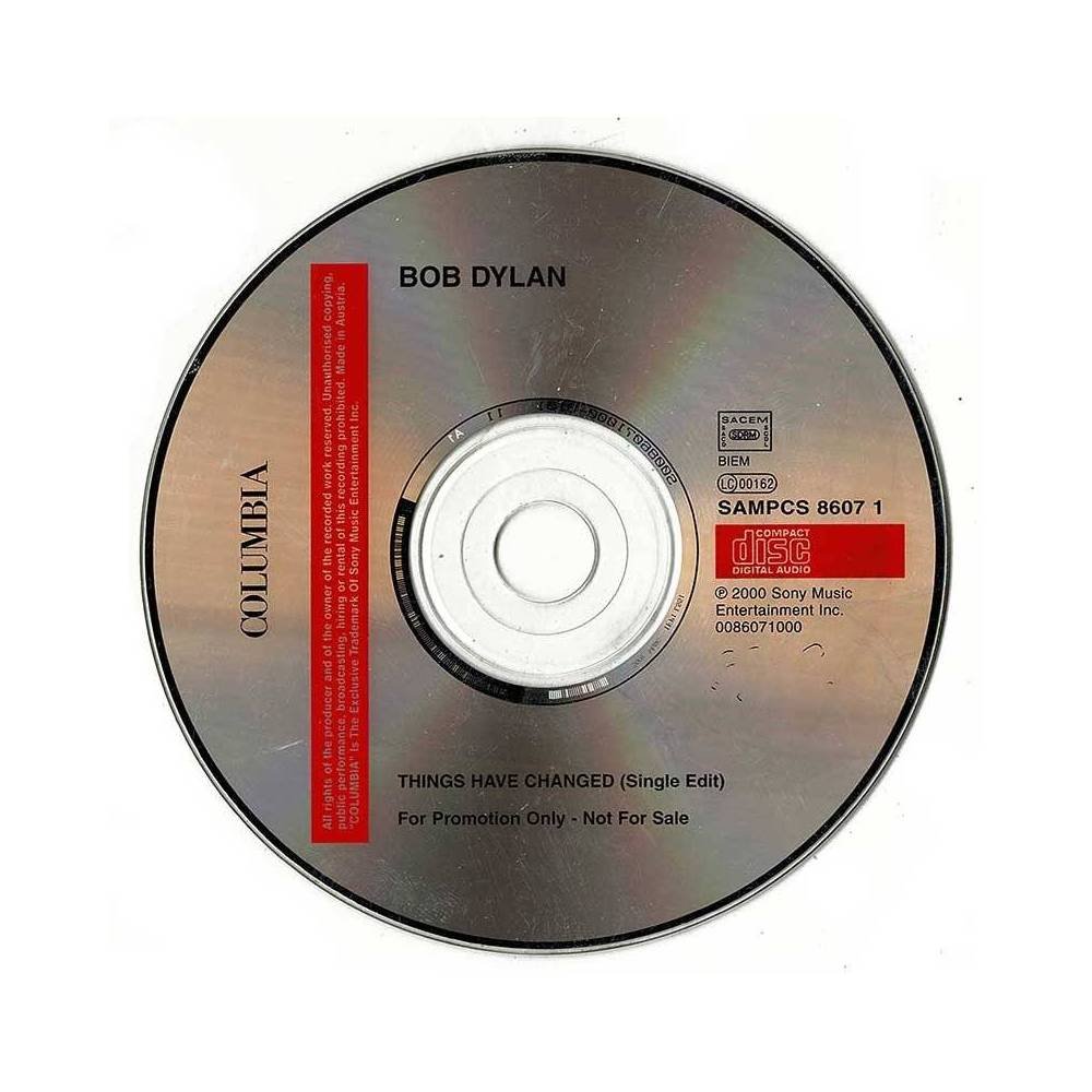 Bob Dylan - Things Have Changed (Single Edit). CD Single Promo