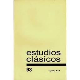 Estudios Clásicos Tomo XXX...