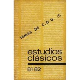 Estudios Clásicos Tomo XXII...